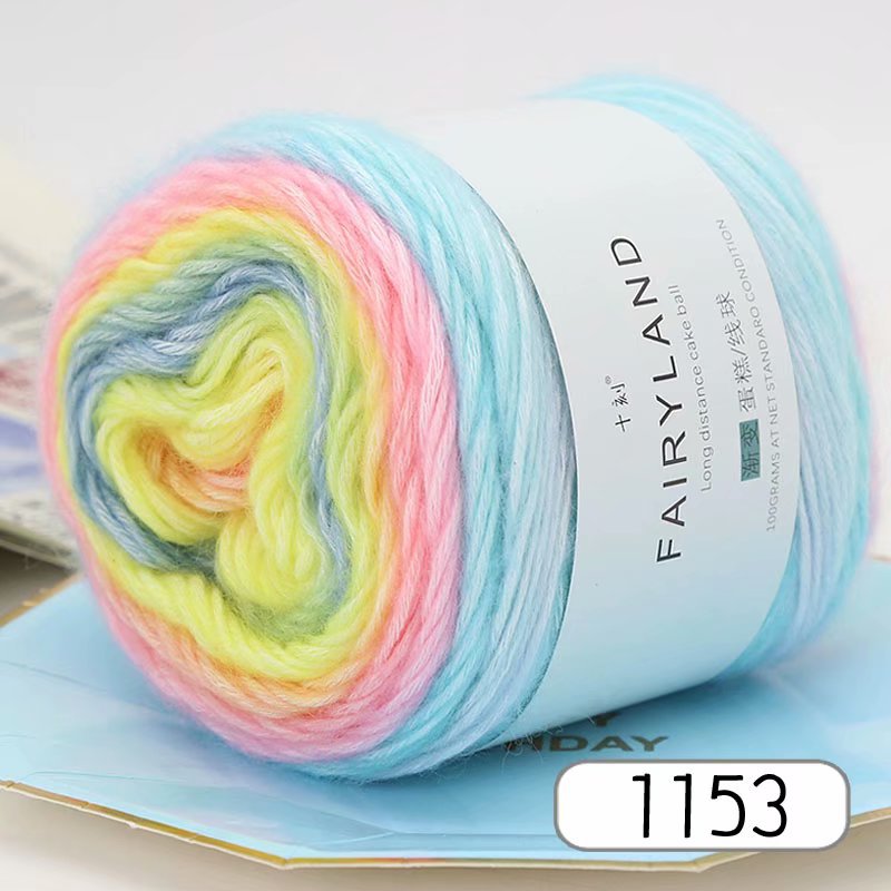 Regenbogen Wolle